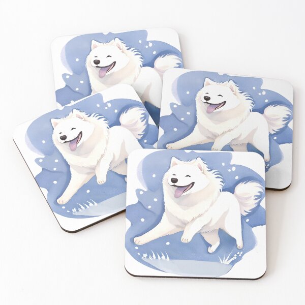 Item preview, Samoyed Dog Watercolour designed and sold by TheresaNicole.