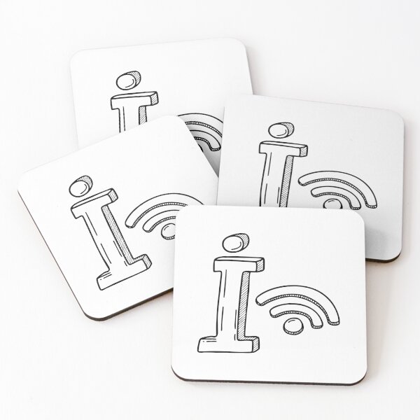 Item preview, A doodle illustration of letter I and Internet designed and sold by rasagamastore.