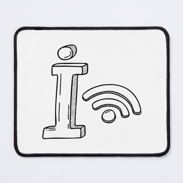 Item preview, A doodle illustration of letter I and Internet designed and sold by rasagamastore.