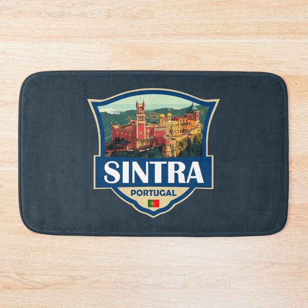 Item preview, Sintra Portugal Pena Palace Illustration Retro Badge designed and sold by KrisSidDesigns.