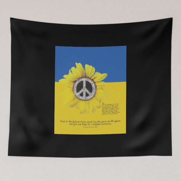 Item preview, Ukraine Peace Music Poster designed and sold by Beth A. Stockdell.