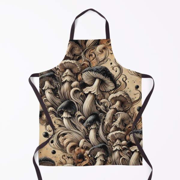 Item preview, Shaggy Ink Cap Mushroom Flow designed and sold by Wiredart.