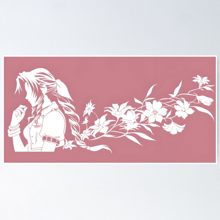 Aerith Stencil Sticker