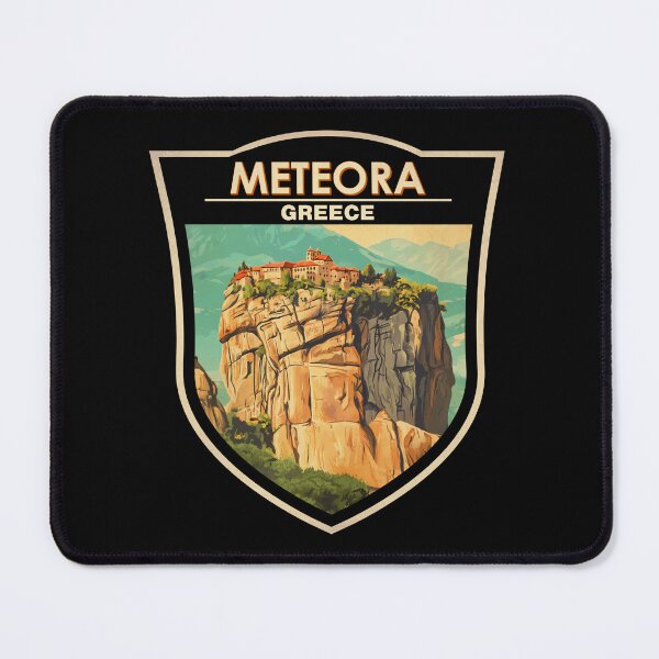 Item preview, Meteora Greece Travel Art Badge designed and sold by KrisSidDesigns.