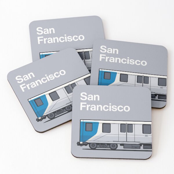 Item preview, San Francisco Class D Grey World Train Side USA designed and sold by VoodooCircus.