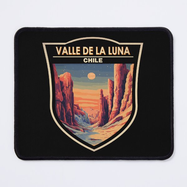 Item preview, Valle de la Luna Chile Travel Art Badge designed and sold by KrisSidDesigns.