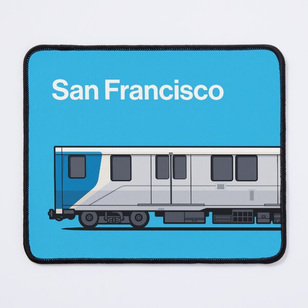 Item preview, San Francisco Class D Cyan World Train Side USA designed and sold by VoodooCircus.