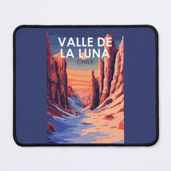 Item preview, Valle de la Luna Chile Illustration Travel Art Vintage designed and sold by KrisSidDesigns.