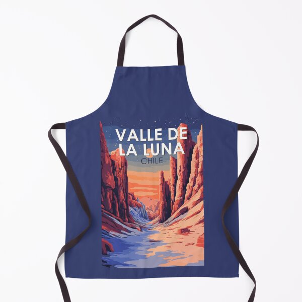Item preview, Valle de la Luna Chile Illustration Travel Art Vintage designed and sold by KrisSidDesigns.