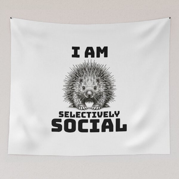 Item preview, I Am Selectively Social designed and sold by AnAzArt.