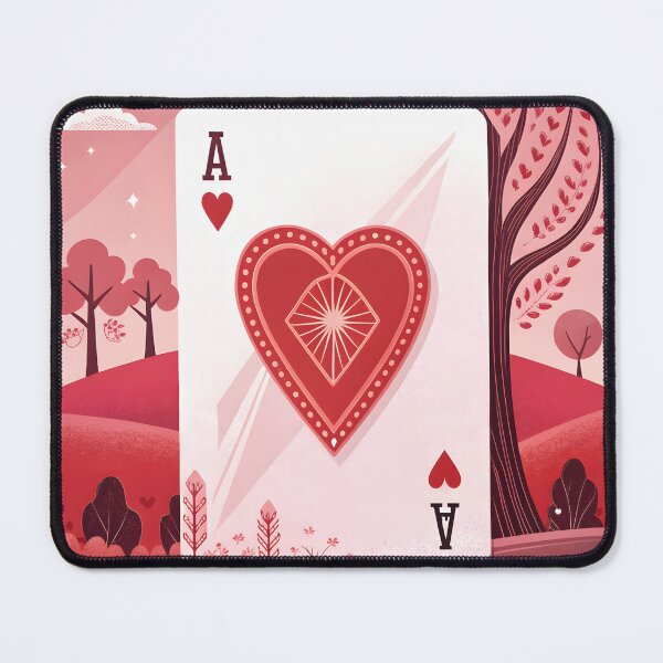 Item preview, ace of hearts card designed and sold by DuskTillDown.