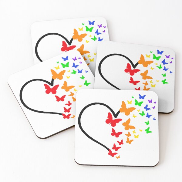 Item preview, Pride Heart and Butterflies  designed and sold by QueenS-Gallery.