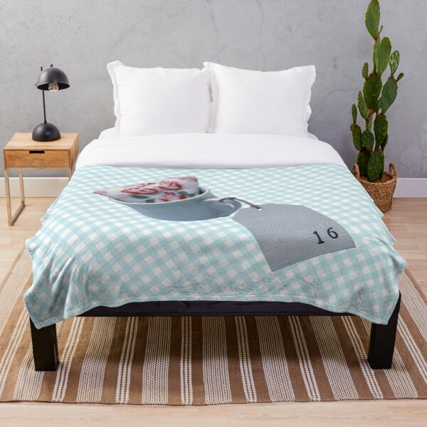Item preview, Fancy Teacup Gingham (Lt. Blue) designed and sold by Quillful.