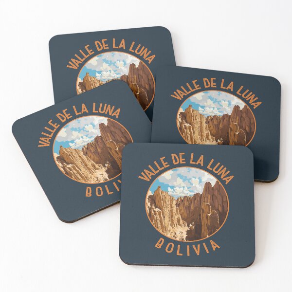 Item preview, Valle de la Luna Bolivia Retro Distressed Circle designed and sold by KrisSidDesigns.