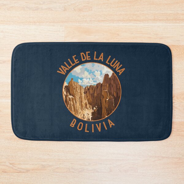Item preview, Valle de la Luna Bolivia Retro Distressed Circle designed and sold by KrisSidDesigns.