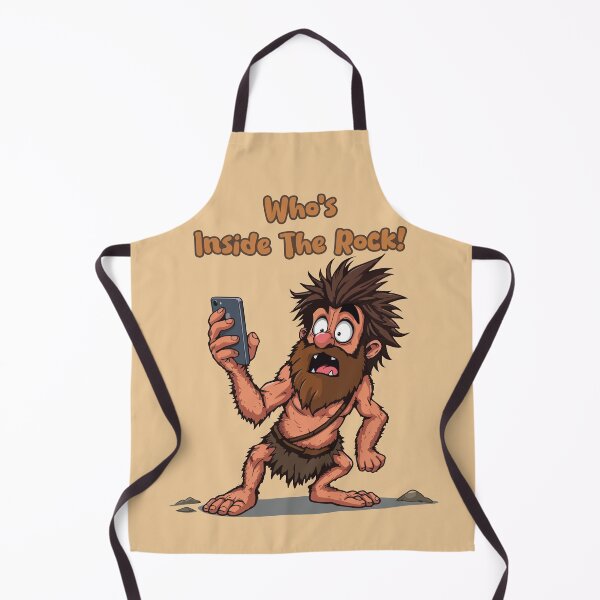 Item preview, Funny Caveman – Stone Age Meets Modern Tech designed and sold by Yehia-Massoud.