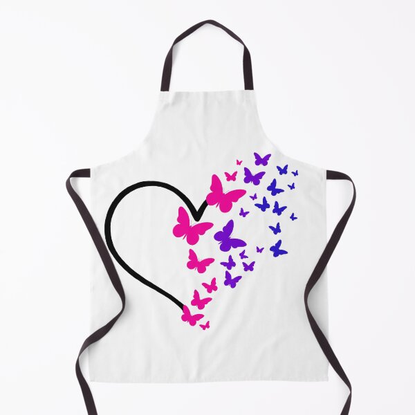 Item preview, Bi-Pride Heart and Butterflies  designed and sold by QueenS-Gallery.
