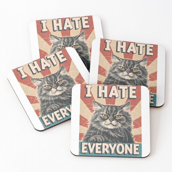 Item preview, i hate everyone cat designed and sold by DuskTillDown.