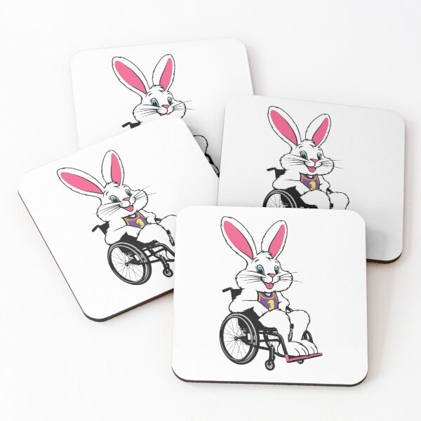 Item preview, Bunny Bounce: Empowered and Playful Wheelchair Awareness Gift designed and sold by It's Wheelie Cool.
