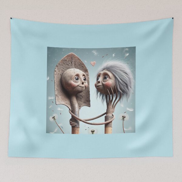 Item preview, Mr. and Mrs. Shovel and Rake Have Spent a Lifetime Together. designed and sold by CarolM.