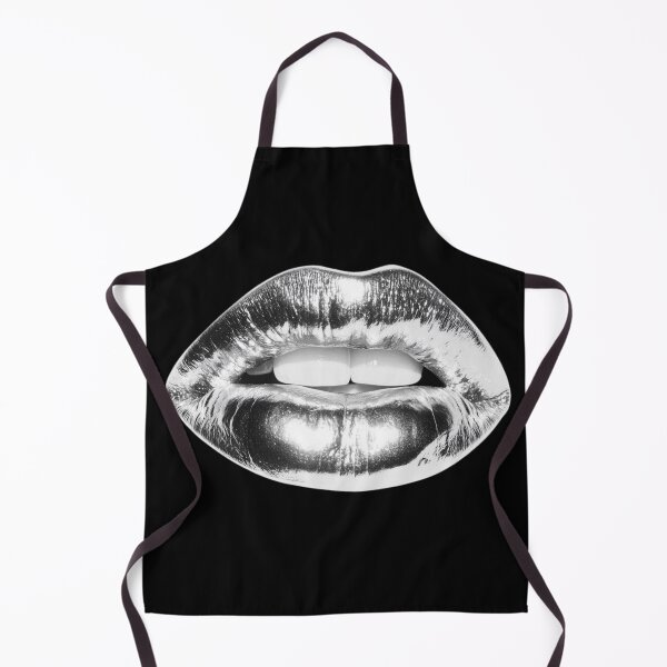 Item preview, Silver Lips, Reflective Shine, Modern Art, Glossy Glamour, Beauty Statement, Metallic Trend, Bold Makeup, Unique Style designed and sold by MOONE FLOWER.