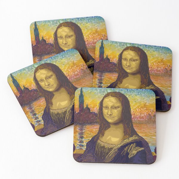 Item preview, Mona Lisa Sunset in Venice - Pixel Art designed and sold by Thomas Hudson.