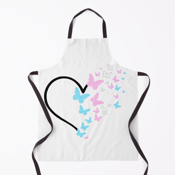 Item preview, Trans Pride Heart and Butterflies  designed and sold by QueenS-Gallery.