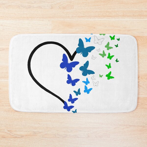 Item preview, MLM Gay Pride Heart and Butterflies  designed and sold by QueenS-Gallery.