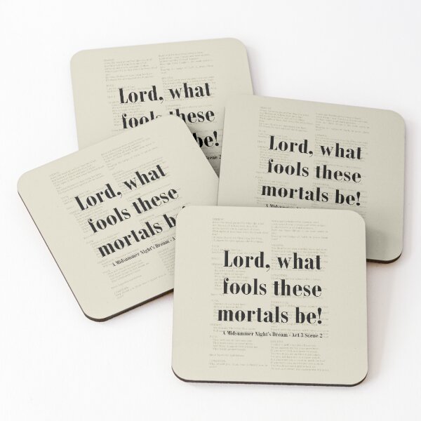 Item preview, Lord What Fools Midsummer Nights Dream Shakespeare Quote designed and sold by kakarikihill.