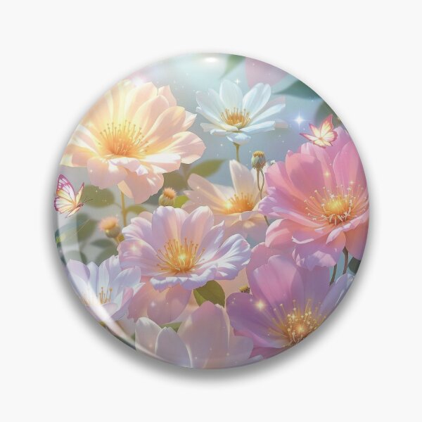 Item preview, Liberty London, Celestial multicolored flowers with glowing petals designed and sold by taherismail.