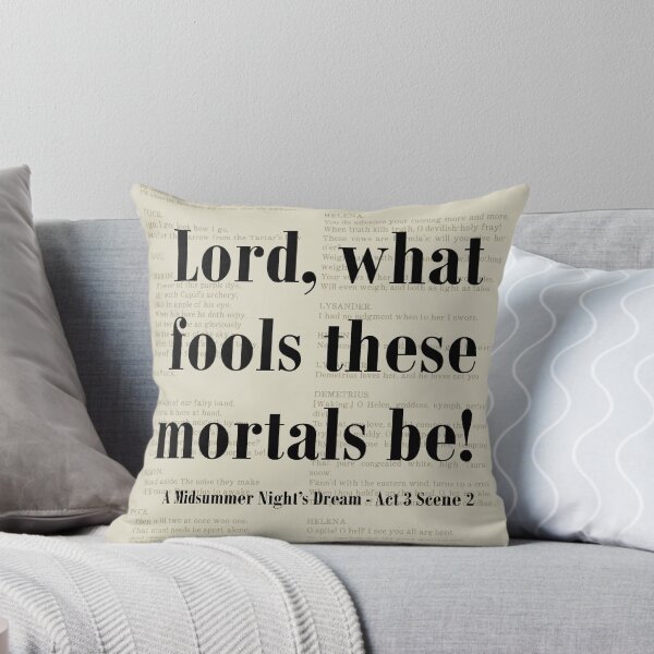 Item preview, Lord What Fools Midsummer Nights Dream Shakespeare Quote designed and sold by kakarikihill.