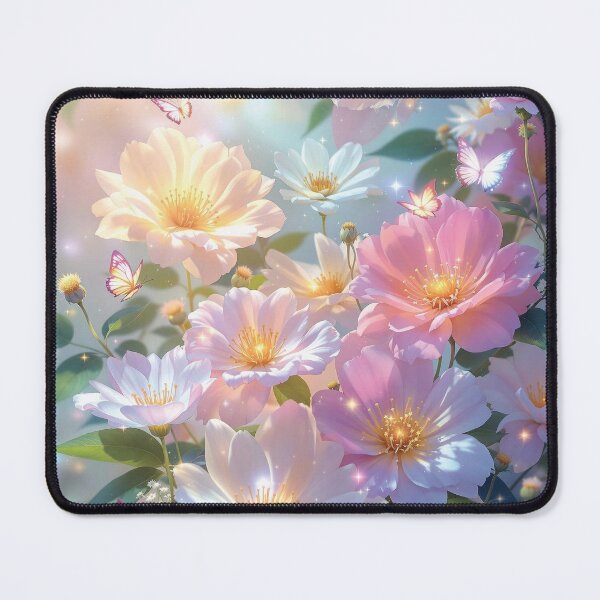 Item preview, Liberty London, Celestial multicolored flowers with glowing petals designed and sold by taherismail.