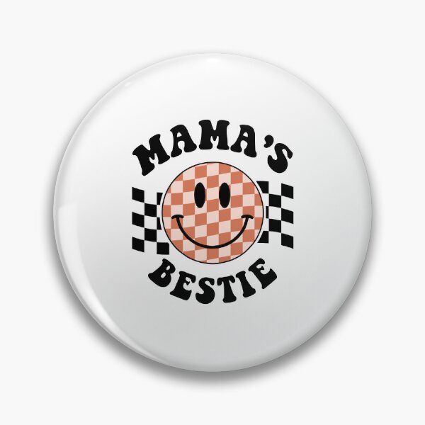 Item preview, Mama's Bestie Retro Checkered Smiley Face designed and sold by JoelFox165.