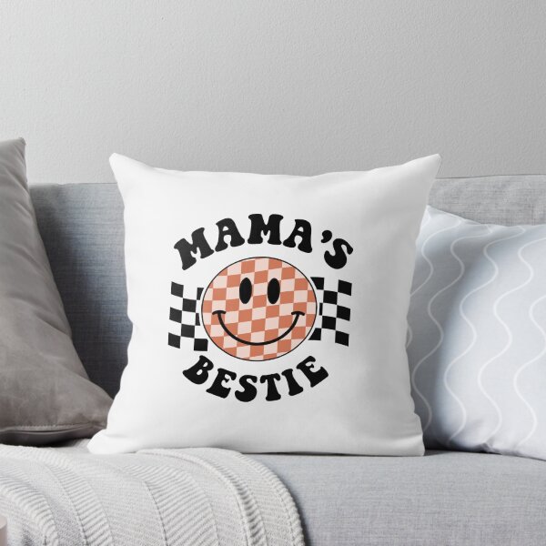Item preview, Mama's Bestie Retro Checkered Smiley Face designed and sold by JoelFox165.