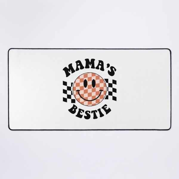 Item preview, Mama's Bestie Retro Checkered Smiley Face designed and sold by JoelFox165.