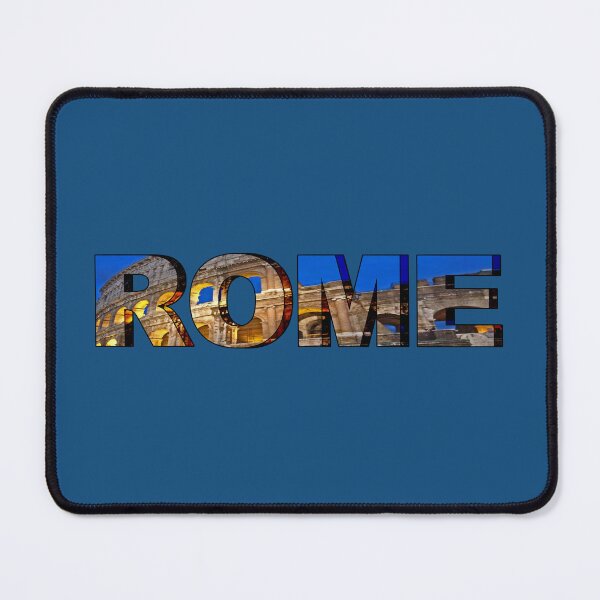 Item preview, Rome Typography Design, Colosseum Lettering Art, Italy Travel Souvenir designed and sold by Phat Dog Designs .