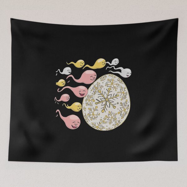 Item preview, Funny Reproductive Biology Art - Sperm Race to Egg designed and sold by love3617.