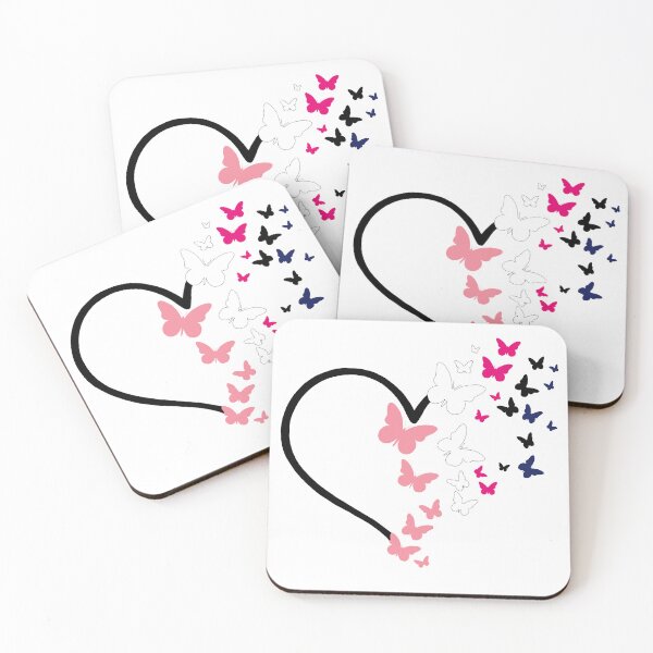 Item preview, Genderfluid Pride Heart and Butterflies  designed and sold by QueenS-Gallery.
