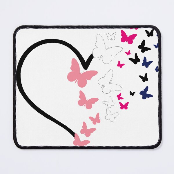 Item preview, Genderfluid Pride Heart and Butterflies  designed and sold by QueenS-Gallery.