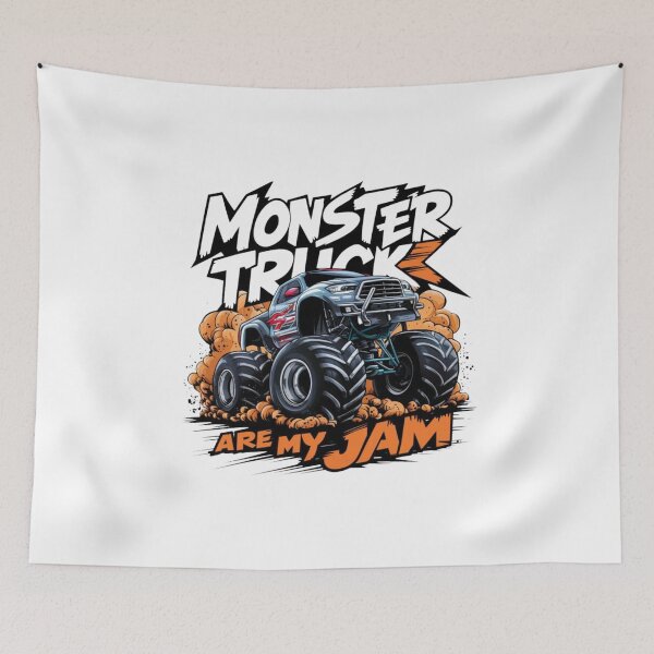 Item preview, Monster Trucks Are My Jam PNG - Bold Slogan Design for Merch  designed and sold by KIWIFELLA.