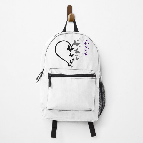 Item preview, Asexual Pride Heart and Butterflies  designed and sold by QueenS-Gallery.