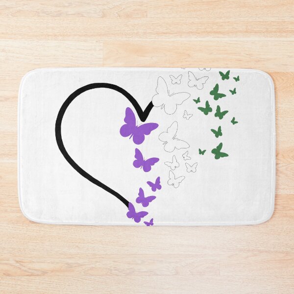 Item preview, Genderqueer Pride Heart and Butterflies  designed and sold by QueenS-Gallery.