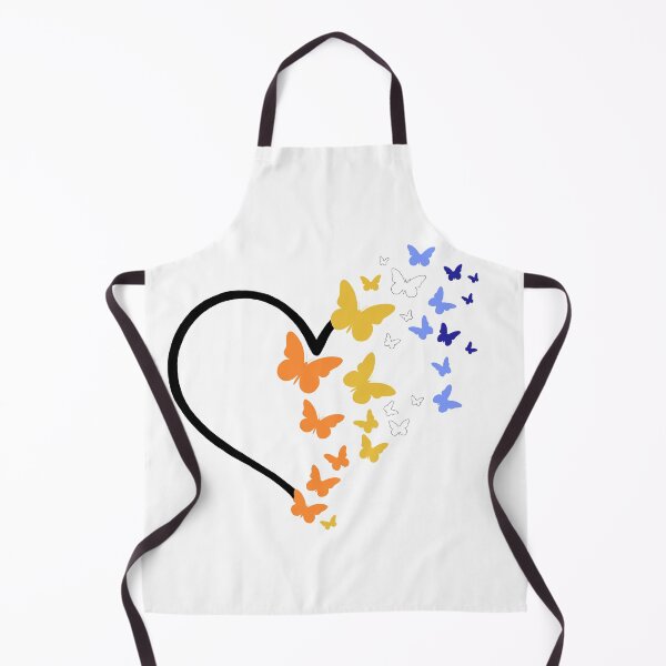 Item preview, Aro/Ace Pride Heart and Butterflies  designed and sold by QueenS-Gallery.