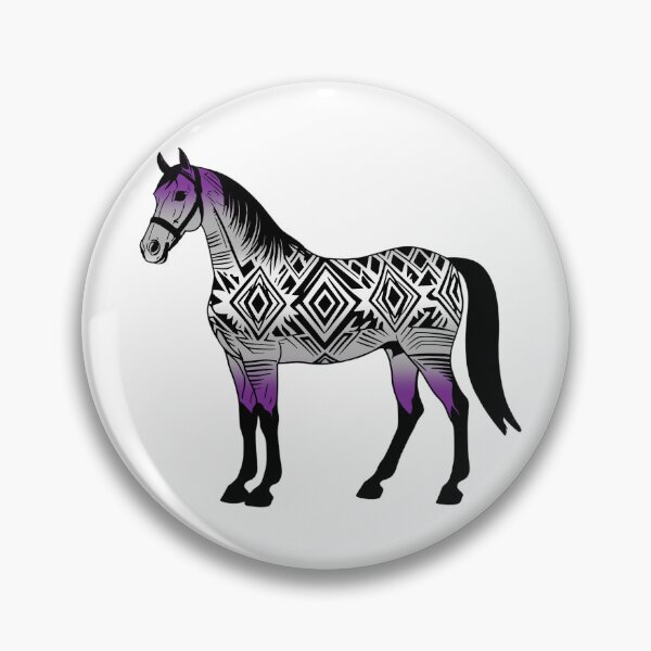 Item preview, Greysexual Tribal Horse Design – Vibrant Pride Artwork designed and sold by Travelslightly.