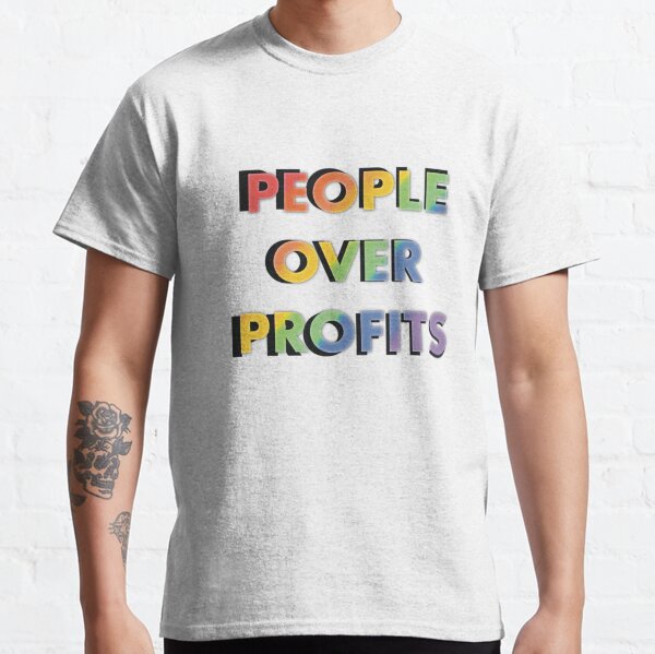 Item preview, People over profits- Rainbow designed and sold by Chaossupply.