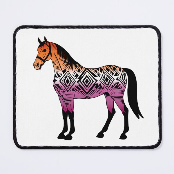 Item preview, Lesbian Tribal Horse Design – Vibrant Pride Artwork designed and sold by Travelslightly.