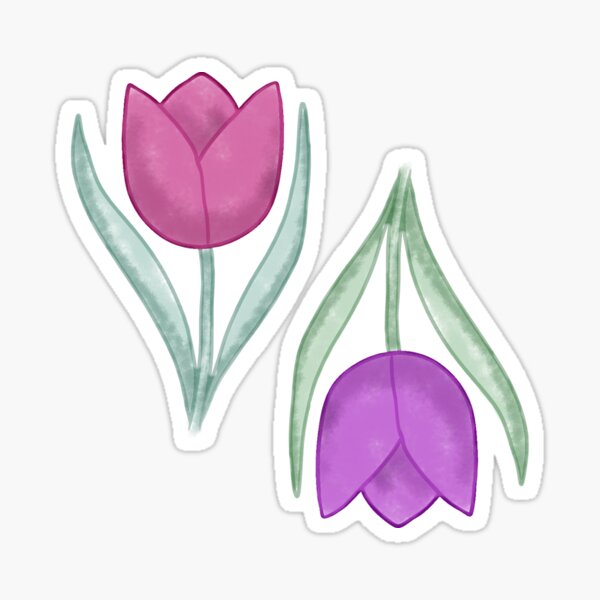 Aperçu de l'œuvre Duo de tulipes créée et vendue par VisualisedDesignsNZ.