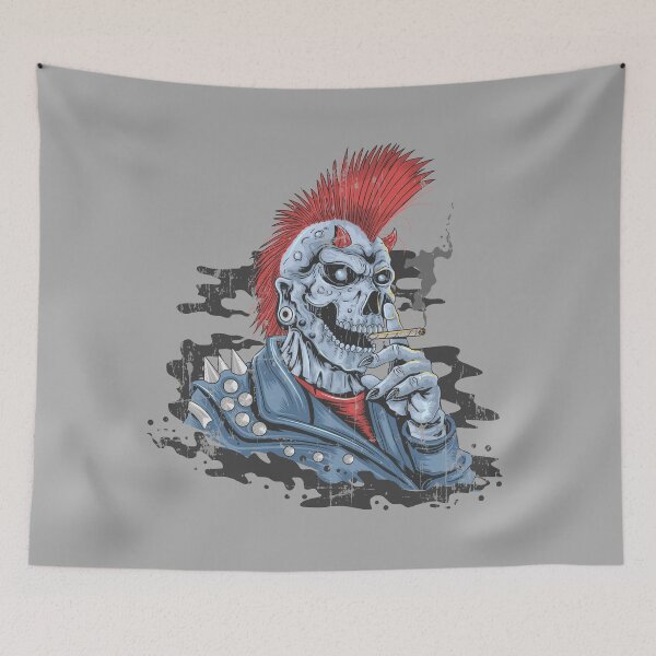 Item preview, Mohawk Mayhem – Punk Rock Skull designed and sold by paulo silveira.