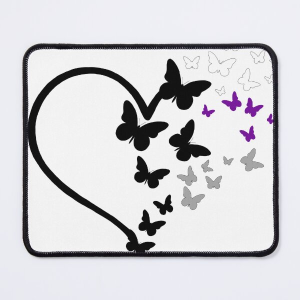 Item preview, Demisexual Pride Heart and Butterflies designed and sold by QueenS-Gallery.