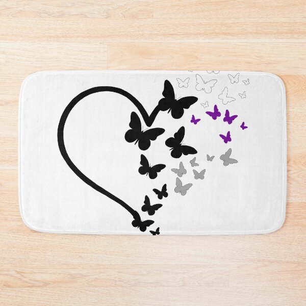 Item preview, Demisexual Pride Heart and Butterflies  designed and sold by QueenS-Gallery.